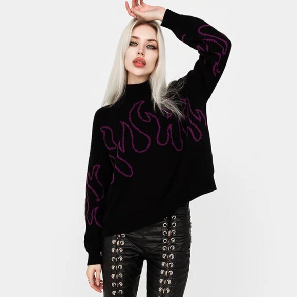 Disturbia Purple Blaze Sweater - Picture 2 of 2